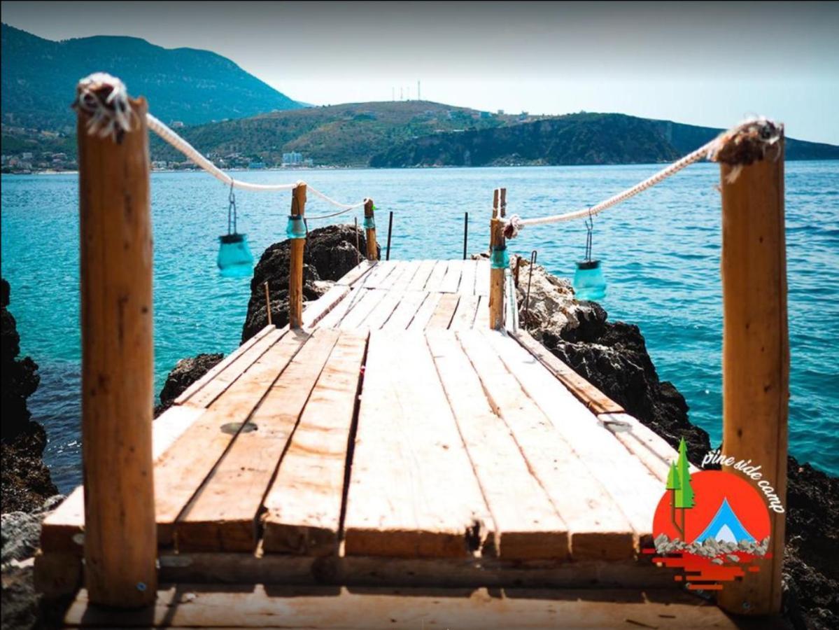Hotel Pine Side Camp Himare Esterno foto